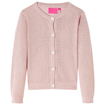 Zartrosa Kinder-Strickjacke 128 von , Oberbekleidung für Kinder - Ref: Foro24-14522, Preis: 17,00 €, Rabatt: %