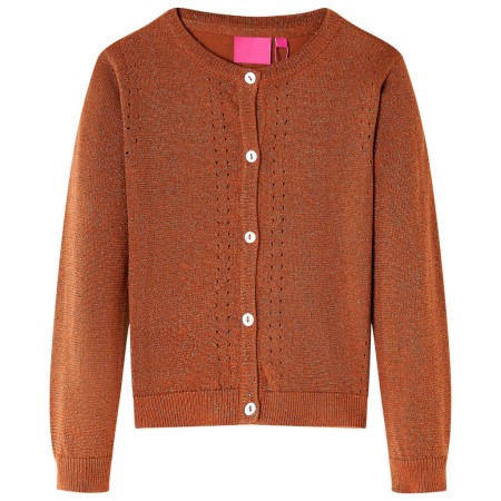 Kinder-Strickjacke in der Farbe Cognac 128 von , Oberbekleidung für Kinder - Ref: Foro24-14517, Preis: 12,54 €, Rabatt: %