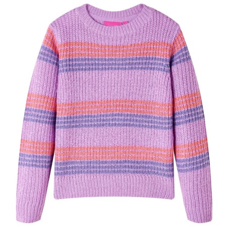 Jersey de punto infantil con rayas color lila y rosa 116 de , Camisetas para niños - Ref: Foro24-14536, Precio: 13,01 €