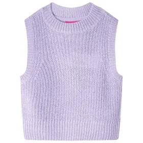 Children's light lilac knitted vest 140 by , Kids T-shirts - Ref: Foro24-14548, Price: 11,31 €, Discount: %