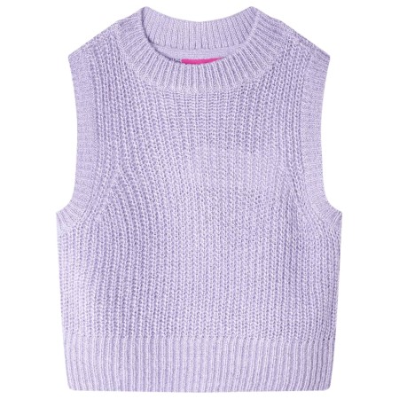 Children's light lilac knitted vest 140 by , Kids T-shirts - Ref: Foro24-14548, Price: 11,42 €, Discount: %