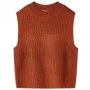 Children's cognac knitted vest 140 by , Kids T-shirts - Ref: Foro24-14543, Price: 13,58 €, Discount: %