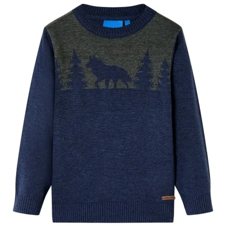Navy blue children's knitted sweater 140 by , Kids T-shirts - Ref: Foro24-14503, Price: 14,60 €, Discount: %