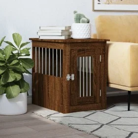 Jaula para perros madera de ingeniería roble marrón 45x62x59 cm de , Casetas para perros - Ref: Foro24-838315, Precio: 65,65 ...