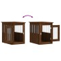 Dog cage engineered wood brown oak 45x62x59 cm by , Dog kennels - Ref: Foro24-838315, Price: 66,70 €, Discount: %