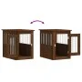 Hundekäfig aus Holzwerkstoff, braune Eiche, 45 x 62 x 59 cm von , Hundehütten - Ref: Foro24-838315, Preis: 65,65 €, Rabatt: %