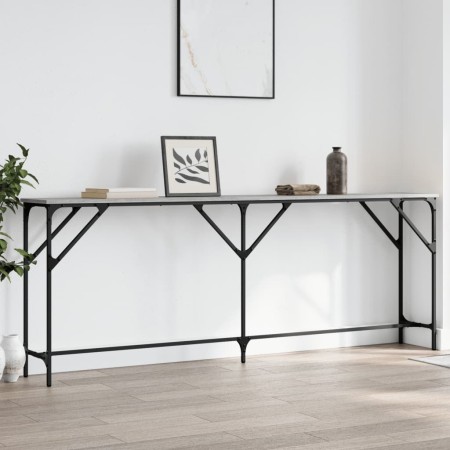 Sonoma gray engineered wood console table 200x29x75 cm by , Side tables - Ref: Foro24-837780, Price: 65,46 €, Discount: %
