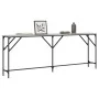 Sonoma gray engineered wood console table 200x29x75 cm by , Side tables - Ref: Foro24-837780, Price: 63,28 €, Discount: %