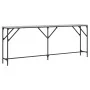 Sonoma gray engineered wood console table 200x29x75 cm by , Side tables - Ref: Foro24-837780, Price: 63,28 €, Discount: %