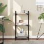Librería 3 estantes madera ingeniería gris Sonoma 40x30x86 cm de , Librerías y estanterías - Ref: Foro24-837630, Precio: 36,60 €