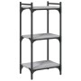 Sonoma gray engineered wood 3-shelf bookcase 40x30x86 cm by , Bookcases and shelves - Ref: Foro24-837630, Price: 36,60 €, Dis...