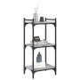Sonoma gray engineered wood 3-shelf bookcase 40x30x86 cm by , Bookcases and shelves - Ref: Foro24-837630, Price: 36,60 €, Dis...