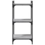 Sonoma gray engineered wood 3-shelf bookcase 40x30x86 cm by , Bookcases and shelves - Ref: Foro24-837630, Price: 36,60 €, Dis...