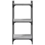 Sonoma gray engineered wood 3-shelf bookcase 40x30x86 cm by , Bookcases and shelves - Ref: Foro24-837630, Price: 36,28 €, Dis...