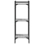 Sonoma gray engineered wood 3-shelf bookcase 40x30x86 cm by , Bookcases and shelves - Ref: Foro24-837630, Price: 36,60 €, Dis...