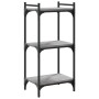 Sonoma gray engineered wood 3-shelf bookcase 40x30x86 cm by , Bookcases and shelves - Ref: Foro24-837630, Price: 36,60 €, Dis...