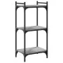 Sonoma gray engineered wood 3-shelf bookcase 40x30x86 cm by , Bookcases and shelves - Ref: Foro24-837630, Price: 36,28 €, Dis...