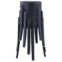 Stackable stools 4 units black plastic by vidaXL, Kitchen stools - Ref: Foro24-247278, Price: 77,32 €, Discount: %