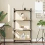 Librería 4 estantes madera ingeniería roble Sonoma 60x30x120 cm de , Librerías y estanterías - Ref: Foro24-837653, Precio: 51...