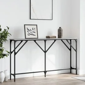 Sonoma gray engineered wood console table 140x23x75 cm by , Side tables - Ref: Foro24-837775, Price: 46,28 €, Discount: %