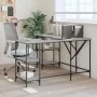 Sonoma gray engineered wood desk 139x139x75 cm by , Desks - Ref: Foro24-837595, Price: 102,17 €, Discount: %