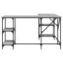Sonoma gray engineered wood desk 139x139x75 cm by , Desks - Ref: Foro24-837595, Price: 102,17 €, Discount: %