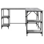 Schreibtisch aus Sonoma-grauem Holzwerkstoff, 139 x 139 x 75 cm von , Schreibtische - Ref: Foro24-837595, Preis: 103,48 €, Ra...