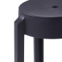 Stackable stools 4 units black plastic by vidaXL, Kitchen stools - Ref: Foro24-247278, Price: 78,53 €, Discount: %
