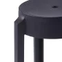 Stackable stools 4 units black plastic by vidaXL, Kitchen stools - Ref: Foro24-247278, Price: 77,32 €, Discount: %