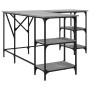 Schreibtisch aus Sonoma-grauem Holzwerkstoff, 139 x 139 x 75 cm von , Schreibtische - Ref: Foro24-837595, Preis: 103,48 €, Ra...