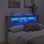 Cabecero LED madera ingeniería gris hormigón 160x18,5x103,5 cm de , Cabeceros y pies de cama - Ref: Foro24-837354, Precio: 86...