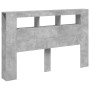 Cabecero LED madera ingeniería gris hormigón 160x18,5x103,5 cm de , Cabeceros y pies de cama - Ref: Foro24-837354, Precio: 86...