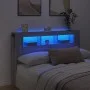 Cabecero LED madera ingeniería gris Sonoma 160x18,5x103,5 cm de , Cabeceros y pies de cama - Ref: Foro24-837356, Precio: 98,9...