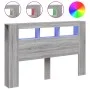 Cabecero LED madera ingeniería gris Sonoma 160x18,5x103,5 cm de , Cabeceros y pies de cama - Ref: Foro24-837356, Precio: 98,9...