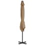 Cantilever umbrella with a topaz grey aluminum pole 250x250 cm by vidaXL, Umbrellas - Ref: Foro24-44619, Price: 129,22 €, Dis...