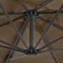 Sombrilla voladiza con poste de aluminio gris topo 250x250 cm de vidaXL, Sombrillas - Ref: Foro24-44619, Precio: 130,24 €, De...