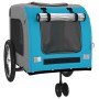 Fahrradanhänger für Haustiere, Eisen, Oxford-Stoff, blau grau. von , Kinderwagen für Haustiere - Ref: Foro24-93855, Preis: 10...