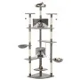 Katzenkratzbaum mit Sisalstamm 203 cm grau und weiß von vidaXL, Katzenmöbel - Ref: Foro24-170529, Preis: 136,62 €, Rabatt: %