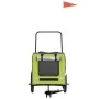 Fahrradanhänger für Haustiere aus Eisen und Oxford-Gewebe in Grün-Grau. von , Kinderwagen für Haustiere - Ref: Foro24-93857, ...