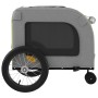 Fahrradanhänger für Haustiere aus Eisen und Oxford-Gewebe in Grün-Grau. von , Kinderwagen für Haustiere - Ref: Foro24-93857, ...