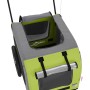 Fahrradanhänger für Haustiere aus Eisen und Oxford-Gewebe in Grün-Grau. von , Kinderwagen für Haustiere - Ref: Foro24-93857, ...
