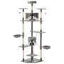 Katzenkratzbaum mit Sisalstamm 203 cm grau und weiß von vidaXL, Katzenmöbel - Ref: Foro24-170529, Preis: 147,55 €, Rabatt: %