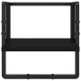 Wandregale mit 4 Stangen aus schwarzem Ingenieurholz von , Regale und Regale - Ref: Foro24-836308, Preis: 48,84 €, Rabatt: %