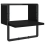 Estantes de pared con barras 4 pzas madera de ingeniería negro de , Estantes y estanterías - Ref: Foro24-836308, Precio: 49,5...