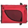 Fahrradanhänger für Haustiere aus Eisen und Oxford-Stoff in Rot und Schwarz. von , Kinderwagen für Haustiere - Ref: Foro24-94...