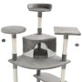Katzenkratzbaum mit Sisalstamm 203 cm grau und weiß von vidaXL, Katzenmöbel - Ref: Foro24-170529, Preis: 147,55 €, Rabatt: %
