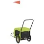 Remolque de bicicleta mascotas hierro tela Oxford verde negro de , Cochecitos para mascotas - Ref: Foro24-94018, Precio: 107,...
