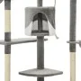 Katzenkratzbaum mit Sisalstamm 203 cm grau und weiß von vidaXL, Katzenmöbel - Ref: Foro24-170529, Preis: 136,62 €, Rabatt: %