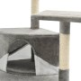 Katzenkratzbaum mit Sisalstamm 203 cm grau und weiß von vidaXL, Katzenmöbel - Ref: Foro24-170529, Preis: 147,55 €, Rabatt: %