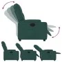 Sillón reclinable de tela verde oscuro de , Sillones - Ref: Foro24-372485, Precio: 190,33 €, Descuento: %